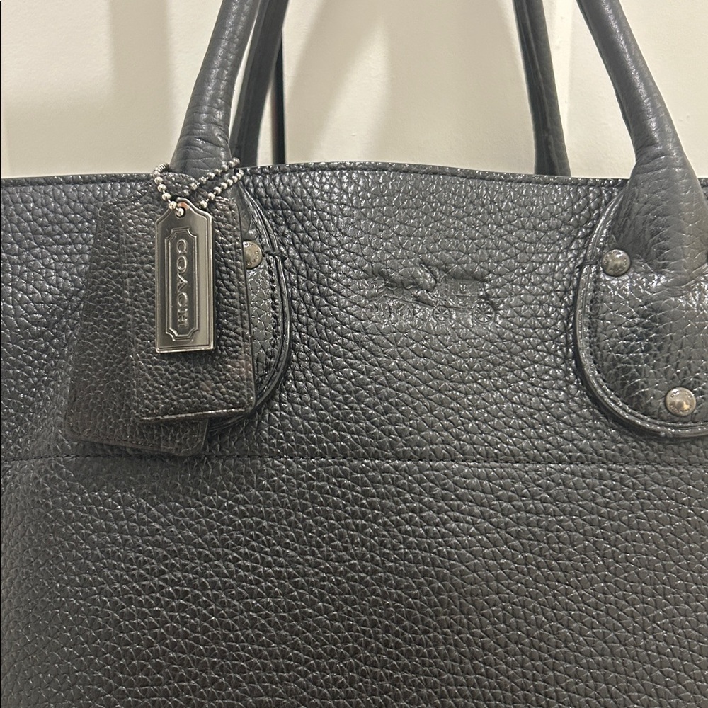 Coach Tatum Tall Tote in Whiplash Leather & Gunmetal - Picture 3 of 17